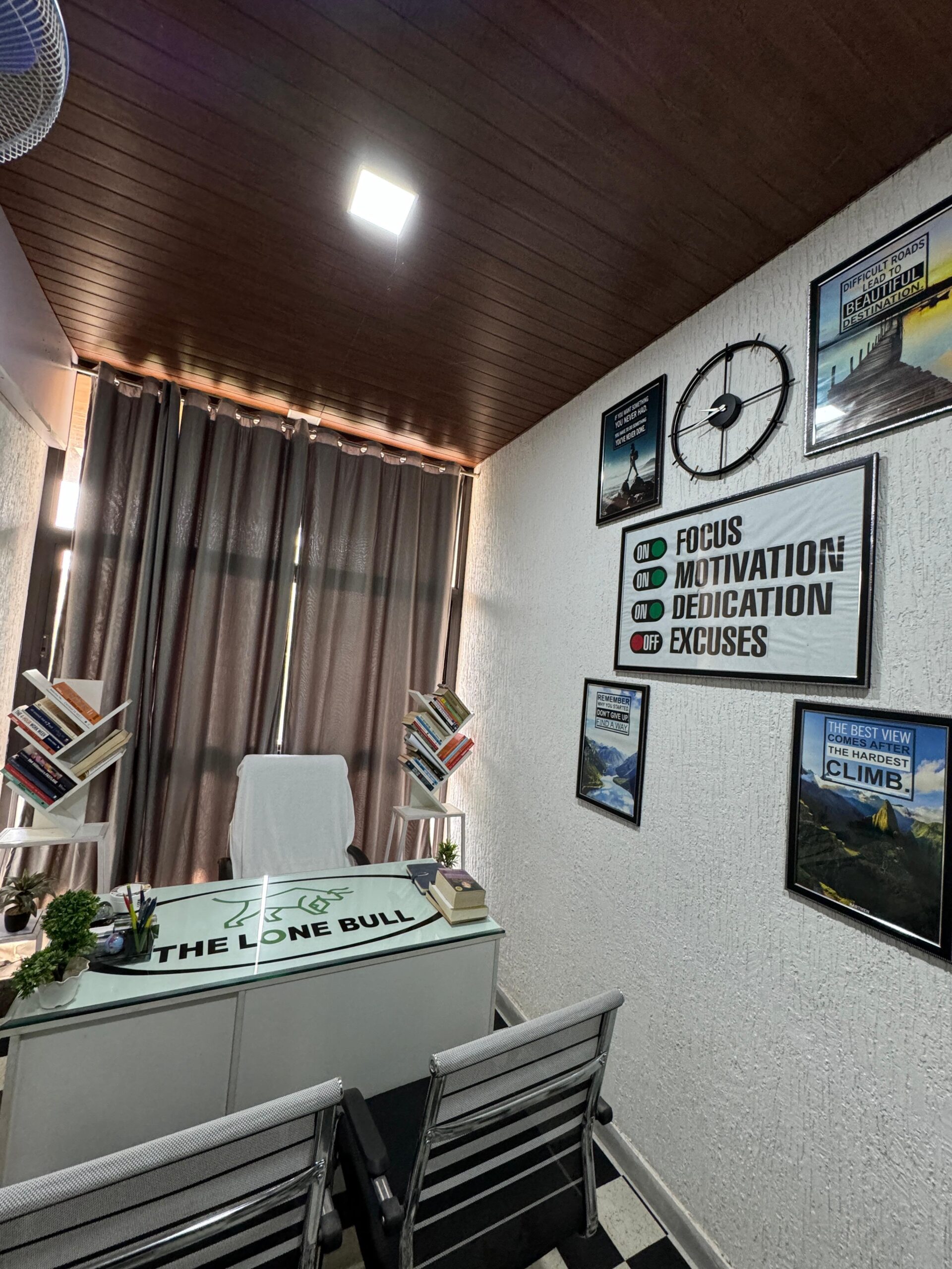 THELONEBULL office workspace